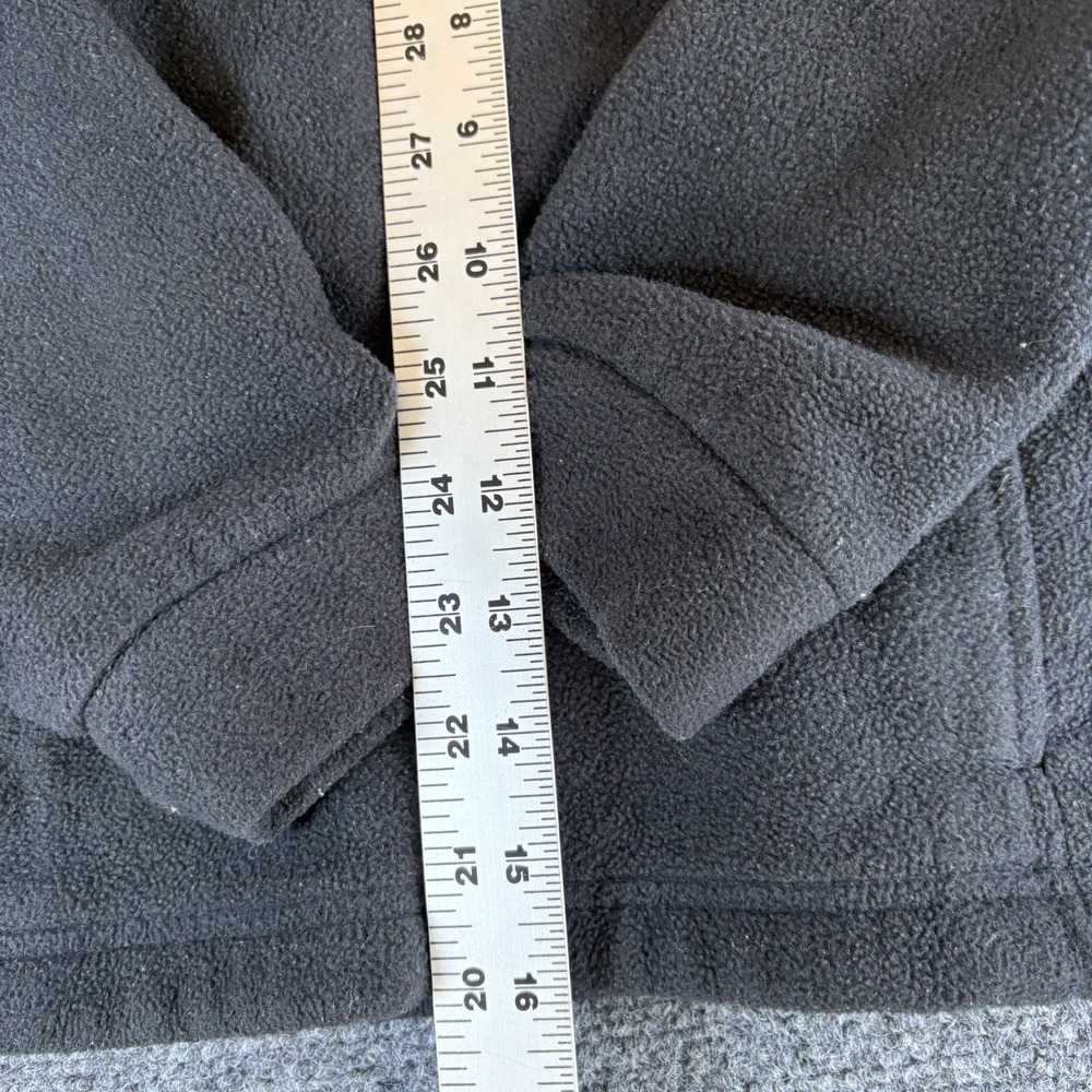 Columbia Sportswear Fleece Jacket Boys S 7-8 Black Logo Raglan Sleeve Full Zip - Picture 2 of 8
